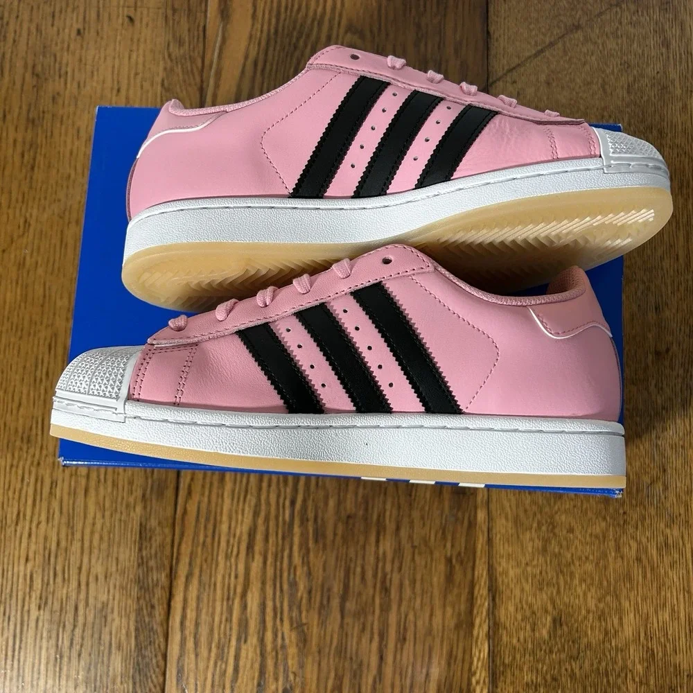 Adidas Womens Size 10 Superstar Messi Inter Miami CF JR1520 Pink Black Shoes